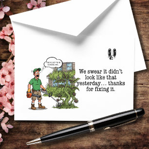 We Swear It Didn’t Look Like This Yesterday Thank You Card