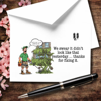 We Swear It Didn’t Look Like This Yesterday Thank You Card