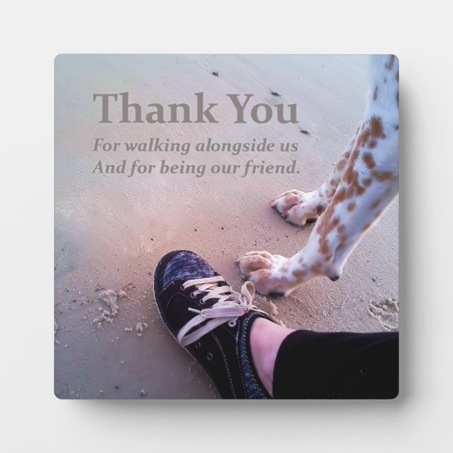 We Thank You Plaque (Front)