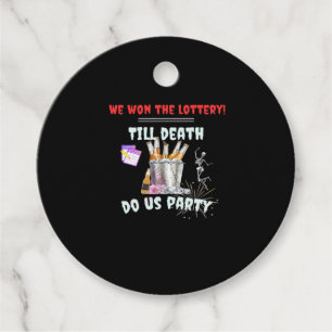 We The Lottery - Till Death Do Us Party Favour Tags