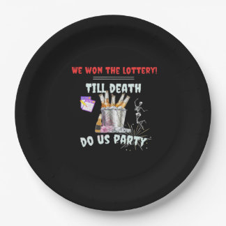 We The Lottery - Till Death Do Us Party Paper Plate