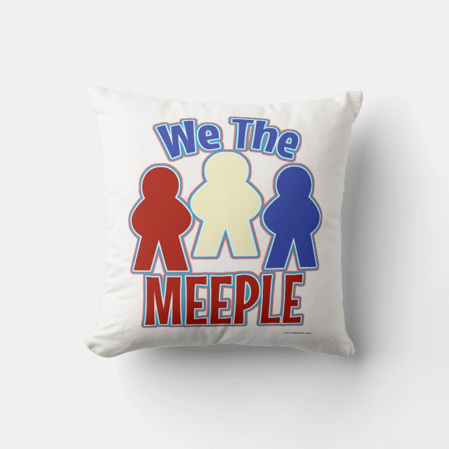 We the Meeple Gamer Style Cushion (Front)