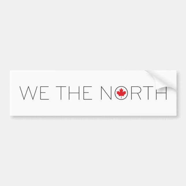 We The North Canadian Bumper Sticker (Front)
