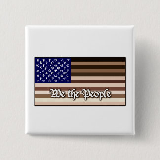 We The People 15 Cm Square Badge