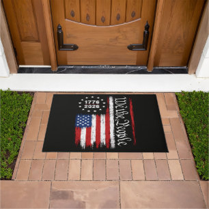 We The People 1776 2026 Patriotic Flag Doormat