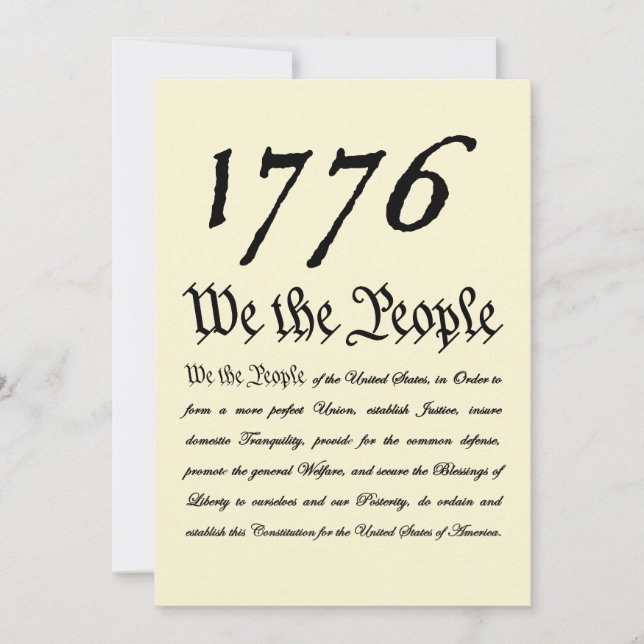 We the People - 1776 Holiday Card (Front)