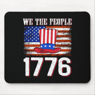 We The People 1776 Independence Day Us Patriot Ame Mouse Pad