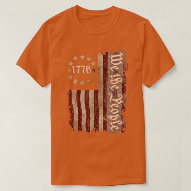 We The People 1776 Shirt American Flag 4th Of July (Design Front)