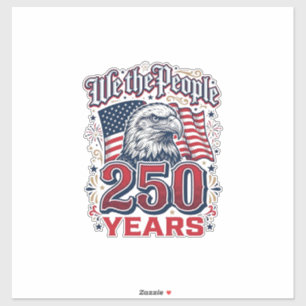 We The People 250 Years Patriotic Eagle Vintage De