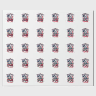 We The People 250 Years Patriotic Eagle Vintage De Wrapping Paper