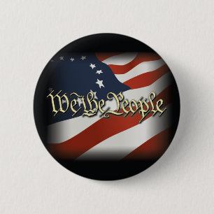 We The People 6 Cm Round Badge