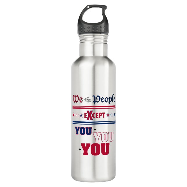 We the People   710 Ml Water Bottle (Front)