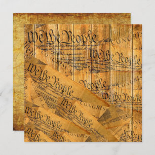 We The People American Constitution Card