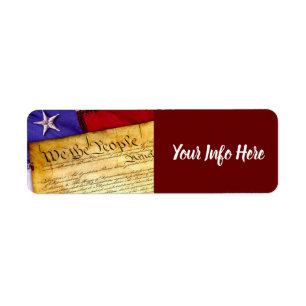 We The People American Constitution Label