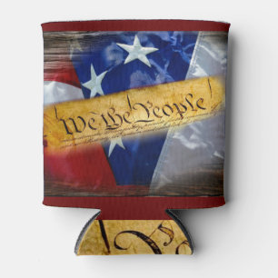 We The People American Flag Can Cooler