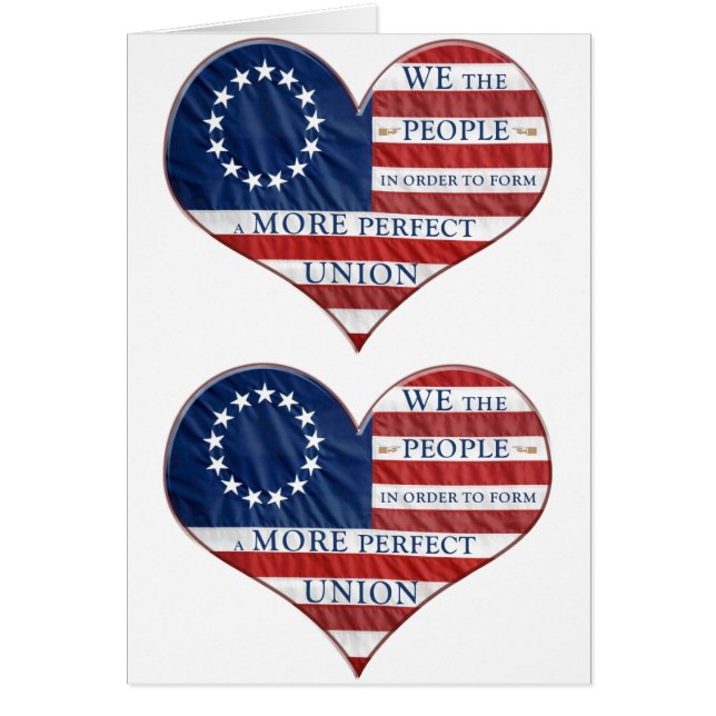We The People American Flag Heart (Front)