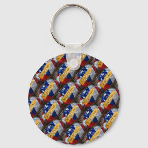 We The People American Flag Key Ring