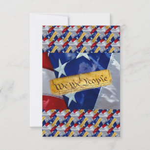We The People American Flag Save The Date