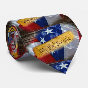 We The People American Flag Tie