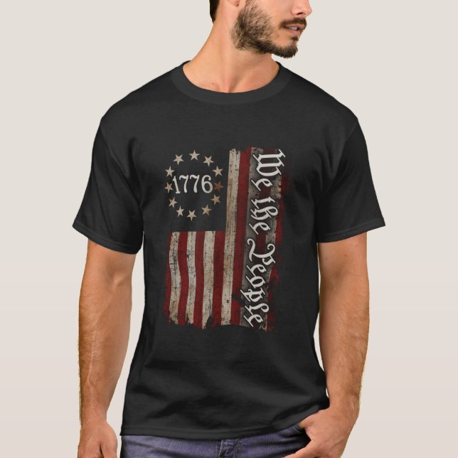 We The People American History 1776 Independence D T-Shirt (Front)