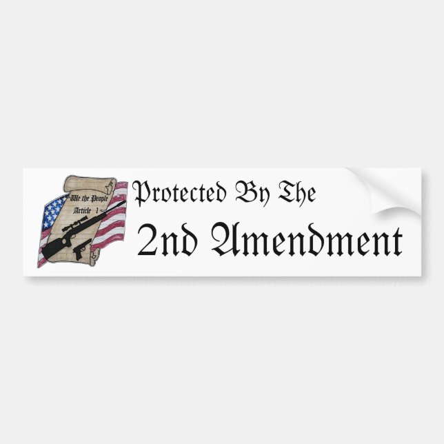 ( We The People ) Article 1 2nd Amendment Guns and Bumper Sticker (Front)