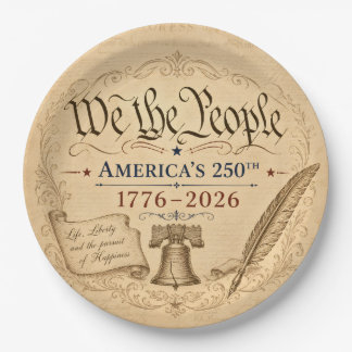 We the People Bowl Paper Plate
