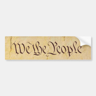 We The People Bumper Sticker