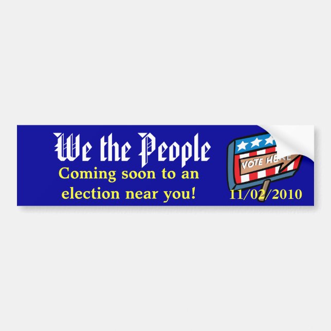 We the People Bumper Sticker (Front)