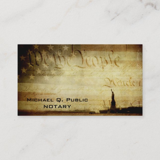 We the People Business Cards (Front)