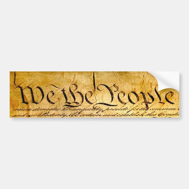 We the People - Constituion Bumper Sticker (Front)