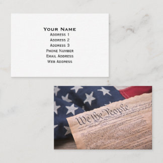 We the People Constitution Business Card