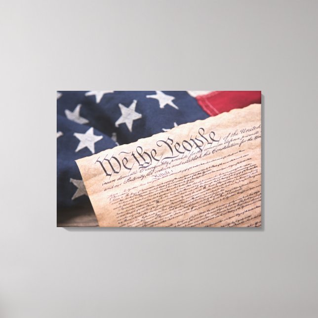 We the People Constitution Canvas Print (Front)