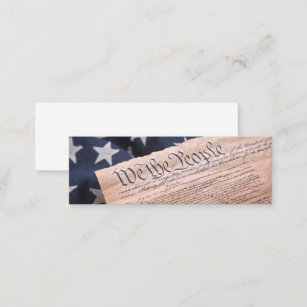 We the People Constitution Mini Business Card