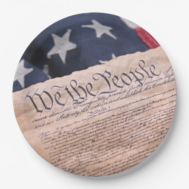 We the People Constitution Paper Plate (Front)