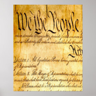 We the People - Constitution Poster