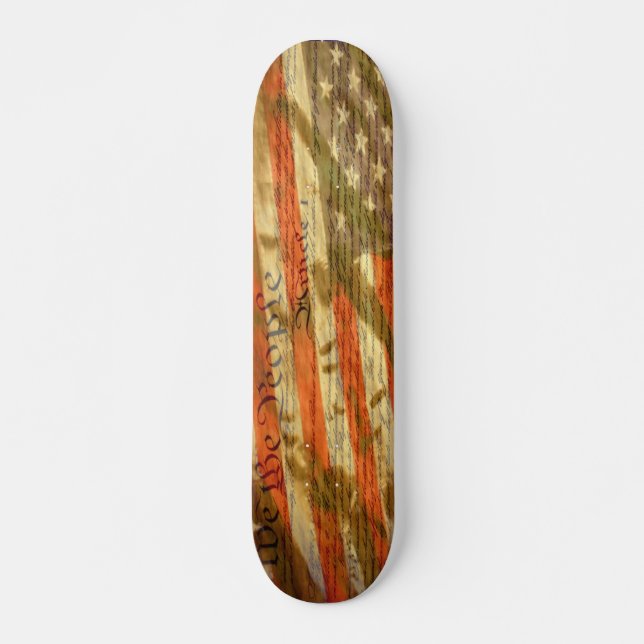 We The People constitution skate deck (Front)