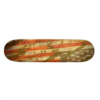 We The People constitution skate deck