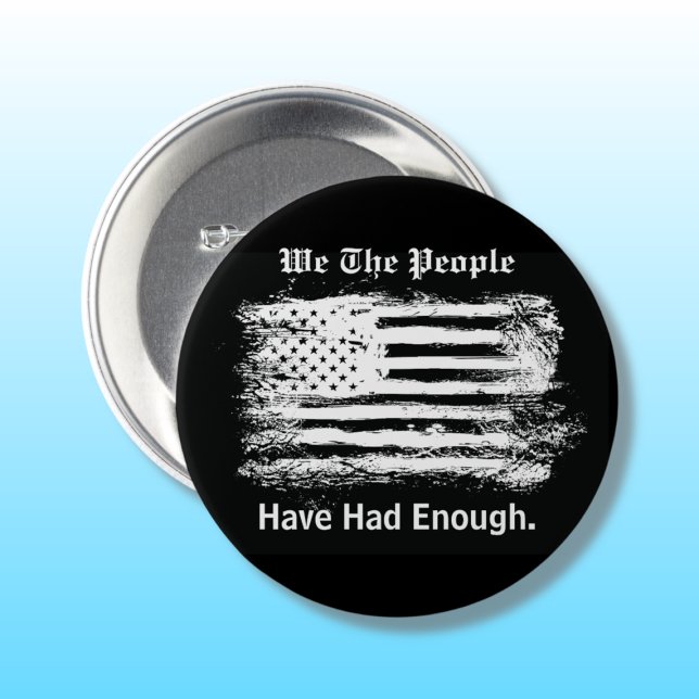 We The People Distressed Flag 7.5 Cm Round Badge (Creator Uploaded)