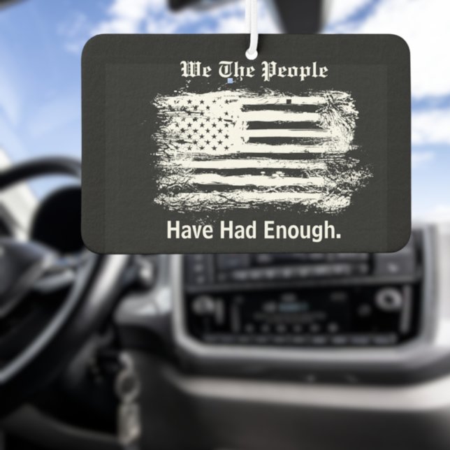 We The People Distressed Flag Car Air Freshener (Creator Uploaded)