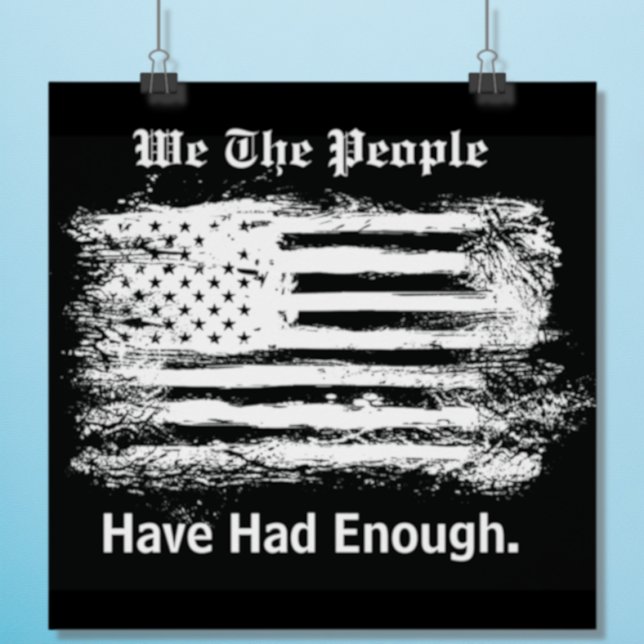 We The People Distressed Flag Poster (Creator Uploaded)