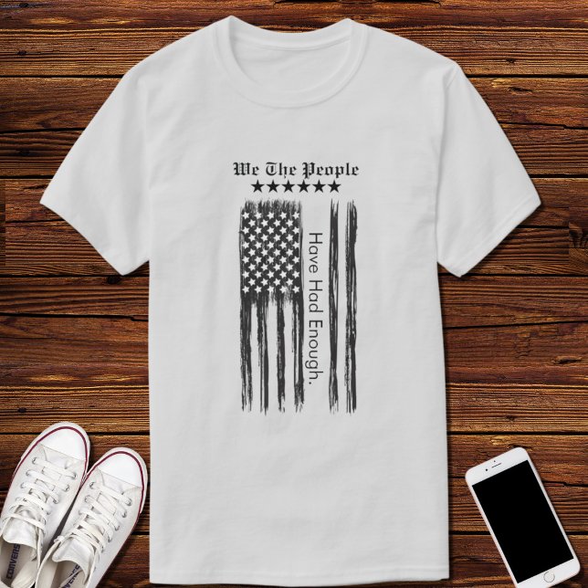 We The People Distressed Flag Vertical T-Shirt (Creator Uploaded)