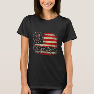 We The People Distressed Retro Flag 45 47 Trump Su T-Shirt