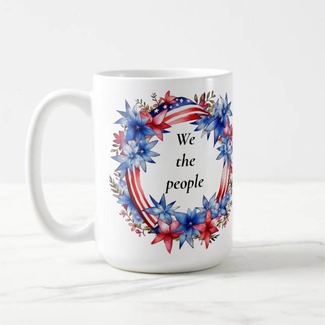 WE THE PEOPLE DON'T VOTE FOR A CONVICTED FELON COFFEE MUG (Left)