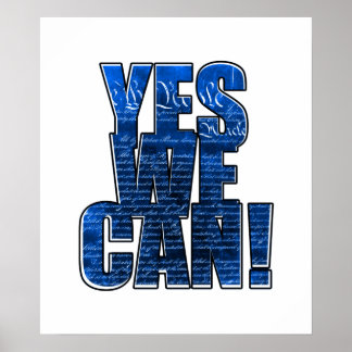 We The People for Obama! Poster