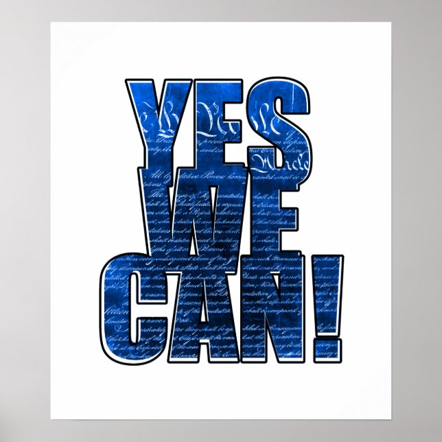 We The People for Obama! Poster (Front)