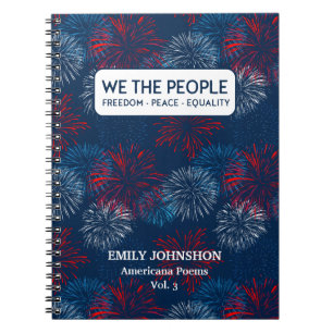 WE THE PEOPLE Freedom Peace Equality Personalised Notebook