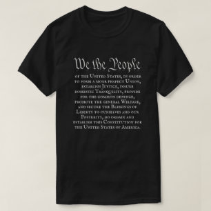 We the People Full Constitution Preamble T-Shirt