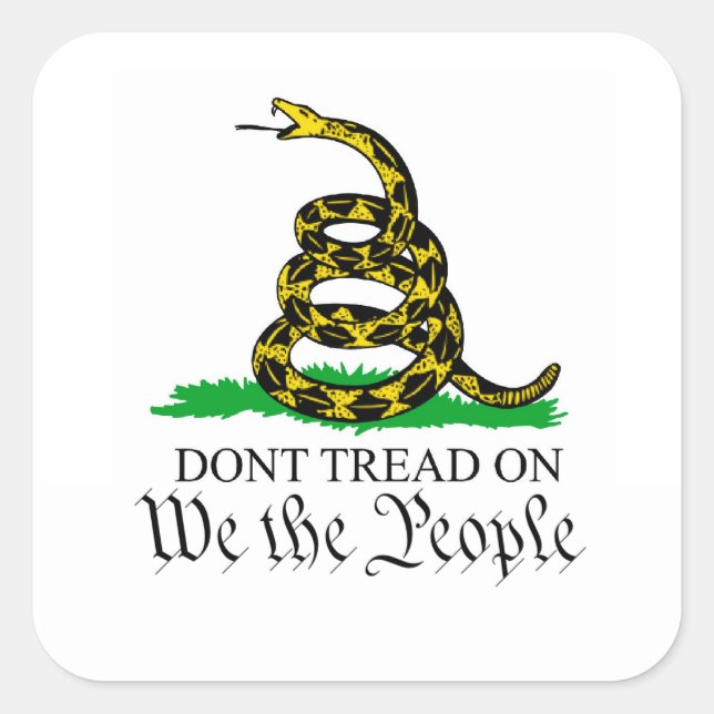 We the People Gadsden Flag Sticker (Front)