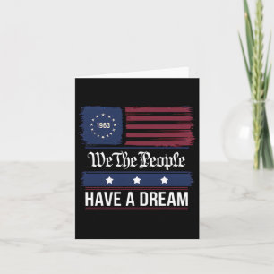 We The People Have A Dream Black History Month  Card
