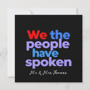 We the People Have Spoken Celebrate American Pride Invitation